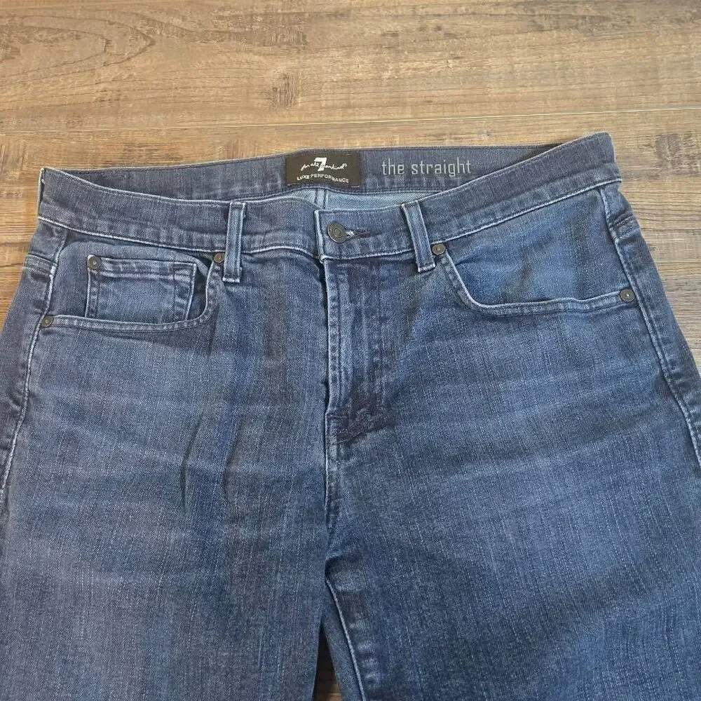 7 For All Mankind Luxe Performance The Straight jeans size 34 men's short
